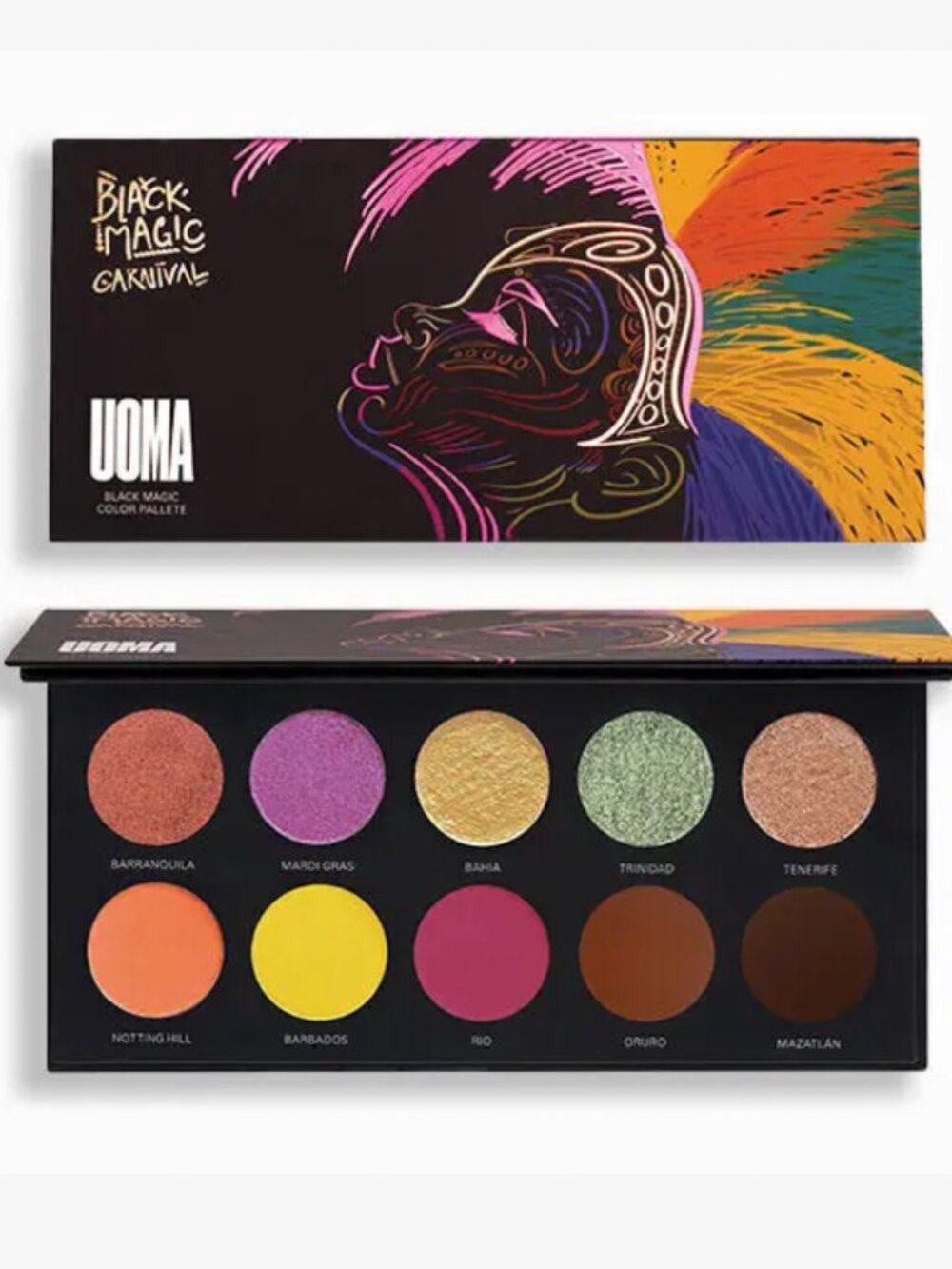 UOMA Black Magic Carnival Color Eyeshadow Palette